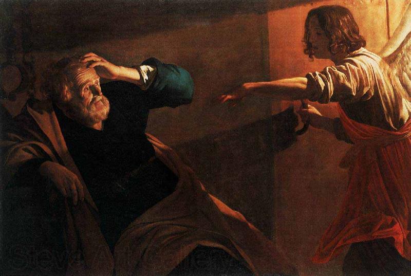 Gerrit van Honthorst The Liberation of St Peter France oil painting art
